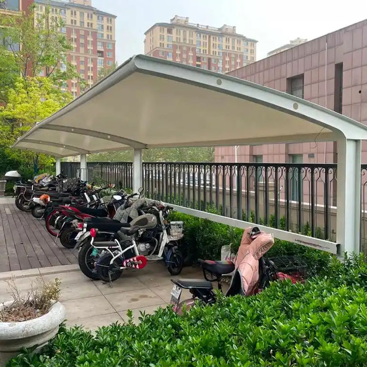 崇明县膜结构电动车棚